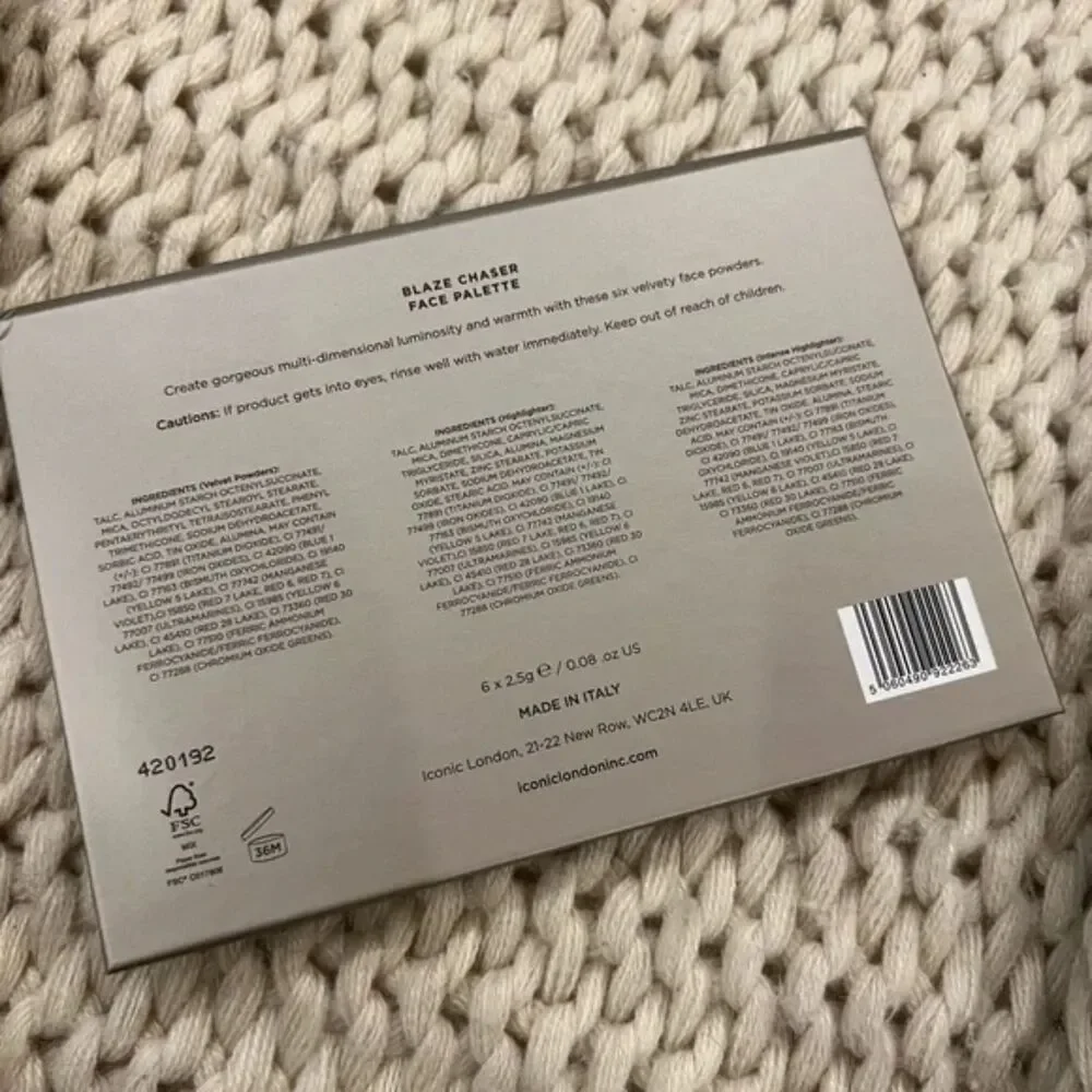 Iconic London - Blaze Chaser - Face Palette - Brand New!